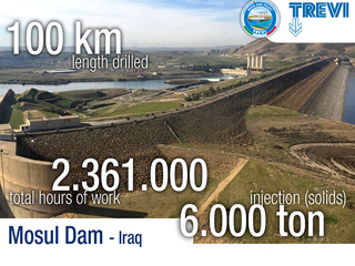 1 anno di Mosul Dam Trevi spa